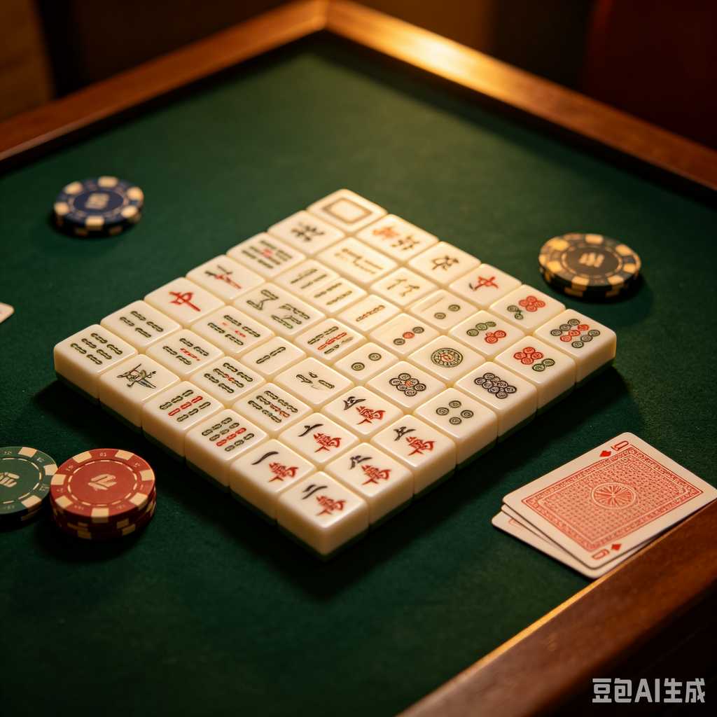retro vintage mahjong set